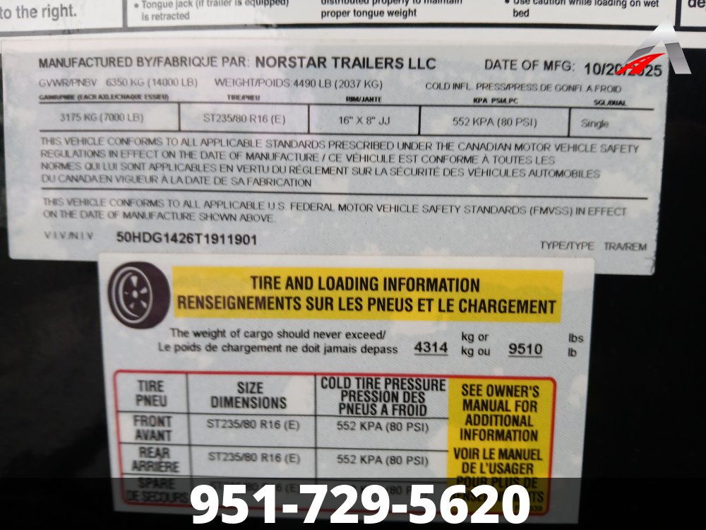 83x14 IronBull ROLL OFF TRAILER