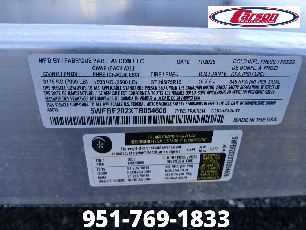 96x20 Cargo Pro Open Car Hauler