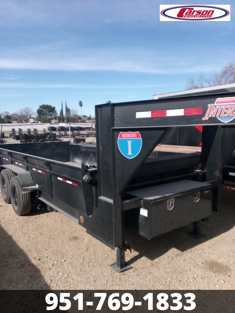 CONSIGNMENT***2021 INTERSTATE GOOSENECK 16' DUMP TRAILER*