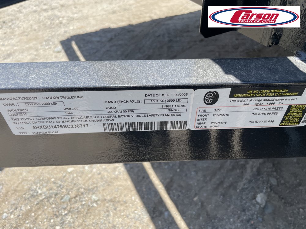77x14 Carson Trailer Utility