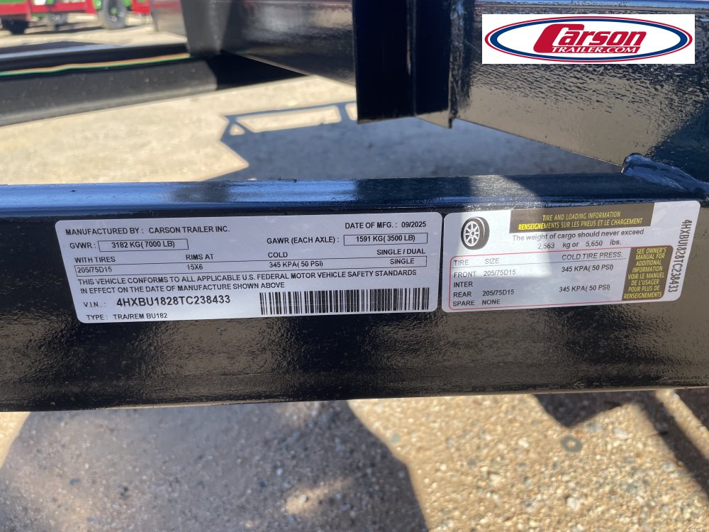 77x18 Carson Trailer Utility