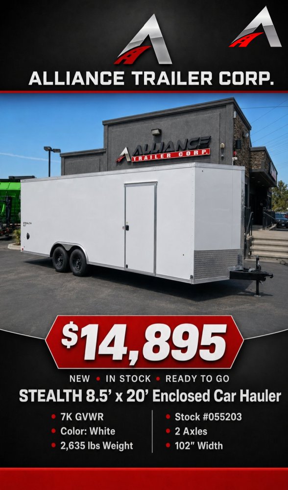 102x20 Stealth Enclosed Car Hauler