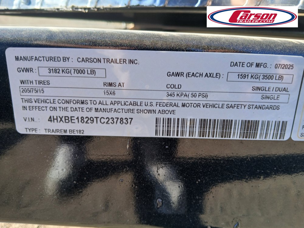 96x18 Carson Trailer Enclosed Cargo