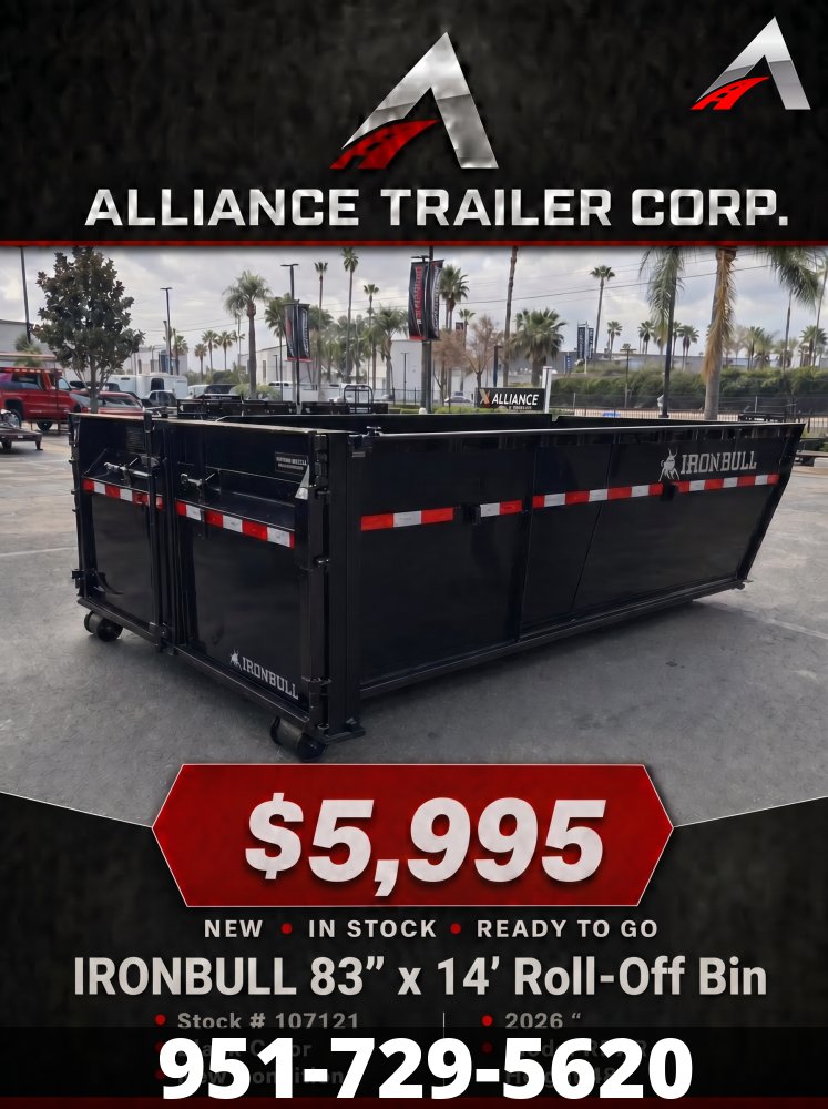 83x14 IronBull ROLL OFF DUMP BIN