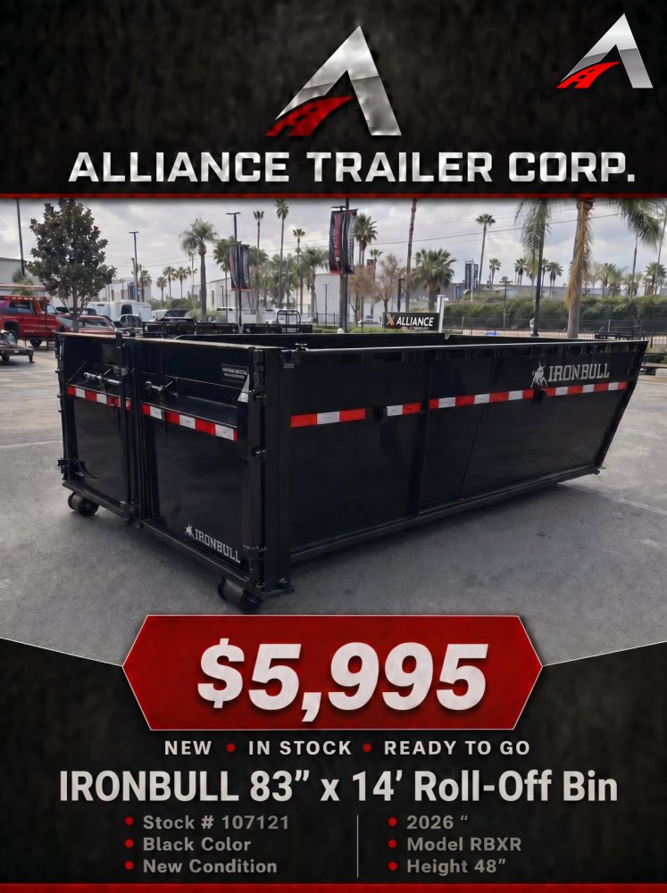 83x14 IronBull ROLL OFF DUMP BIN