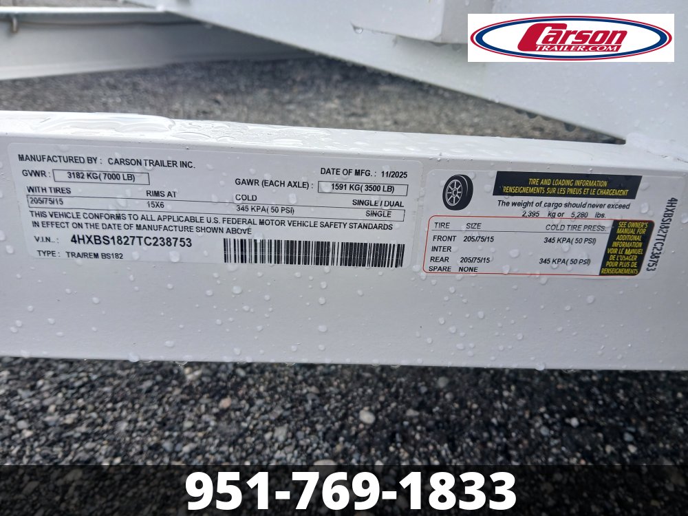 82x18 Carson Open Car Hauler