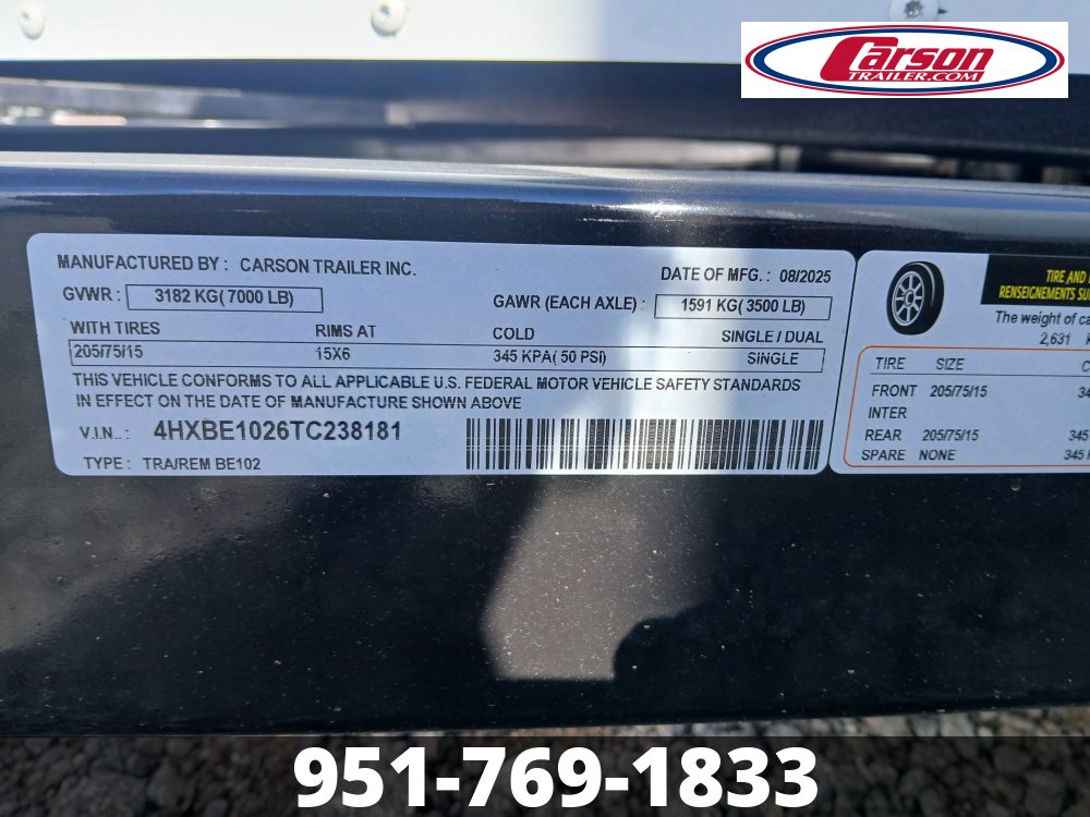 96x10 Carson Enclosed Cargo