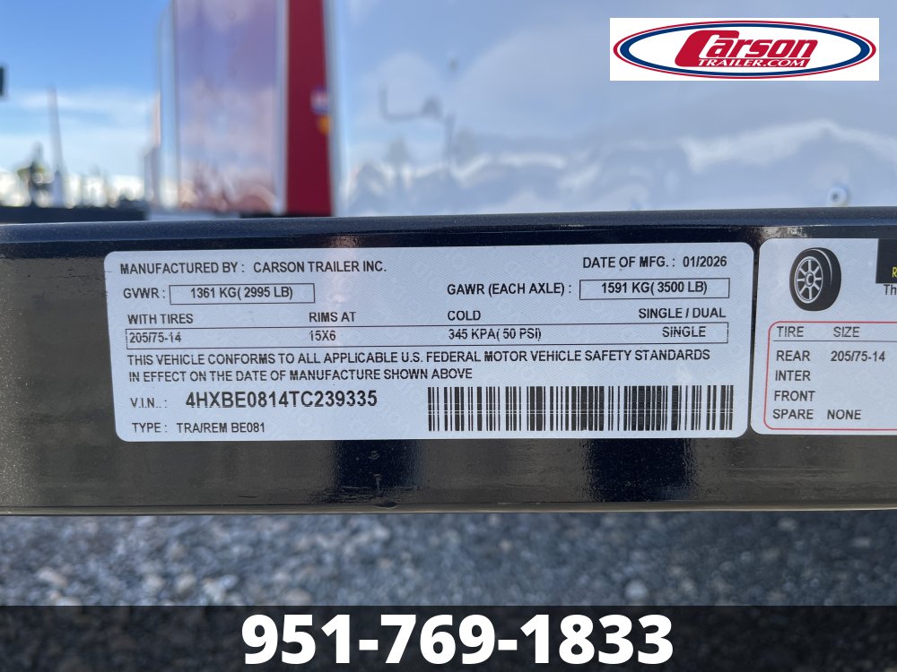 60x8 Carson Enclosed Cargo