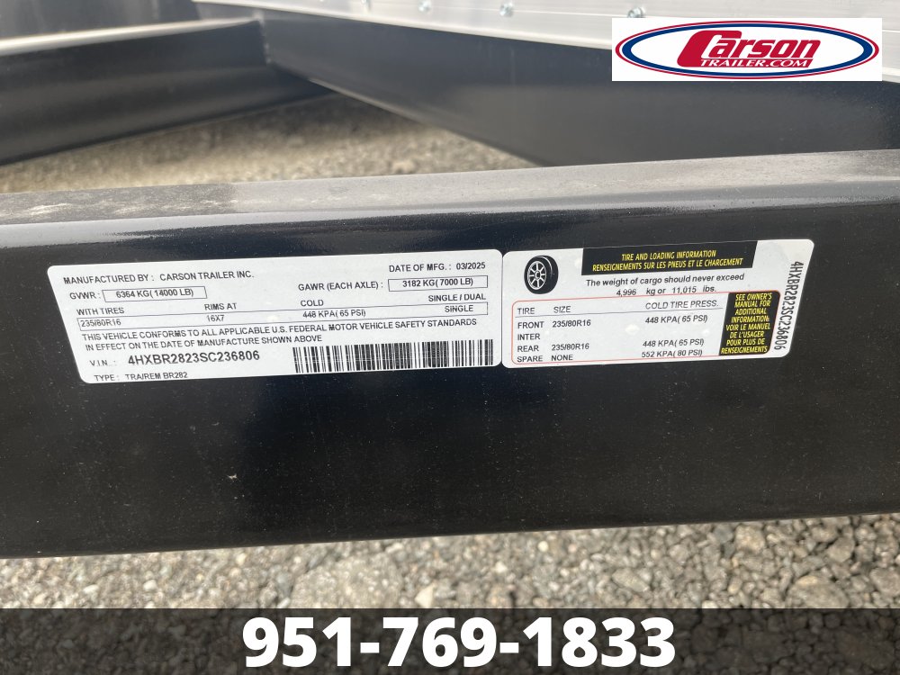 102x28 Carson Trailer Enclosed Cargo