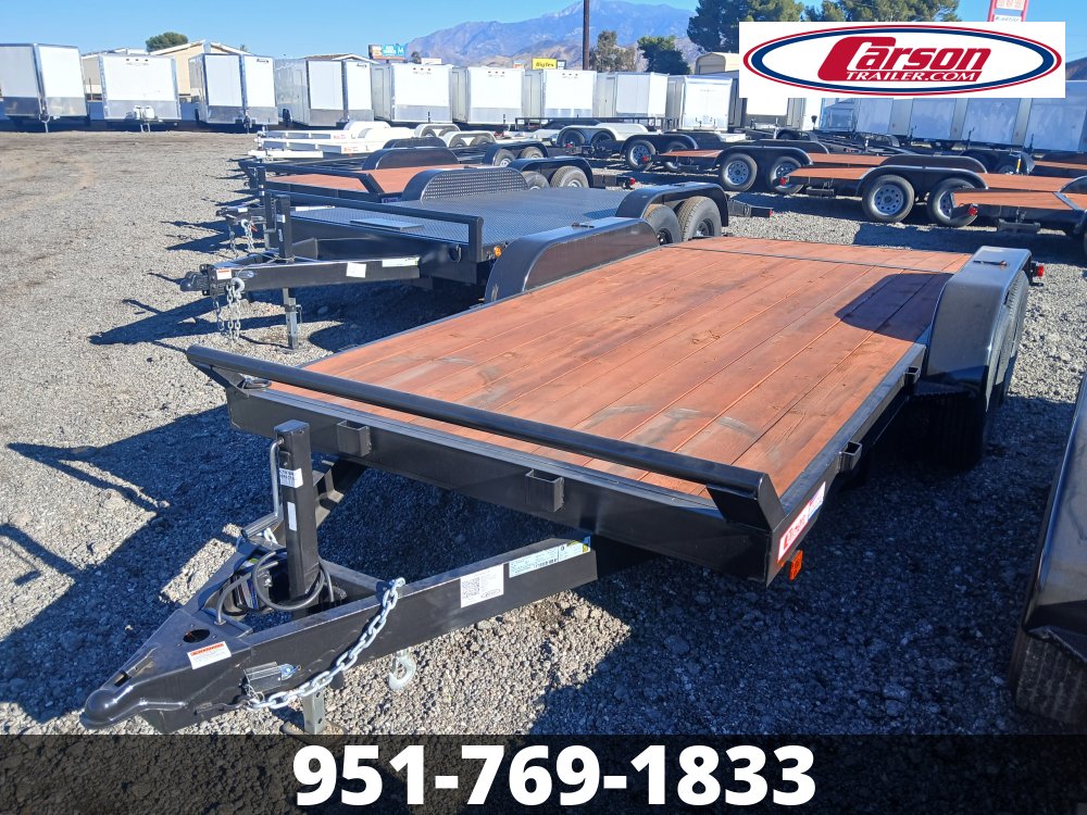 2026 7×16 Equipment Flatbed Trailer photo 2
