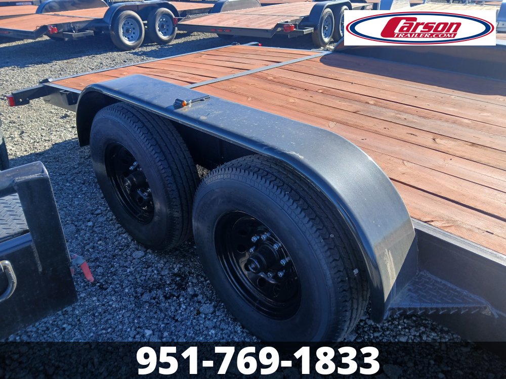 2026 7×16 Equipment Flatbed Trailer photo 3