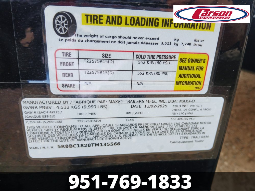 83x18 Maxx-D Open Car Hauler