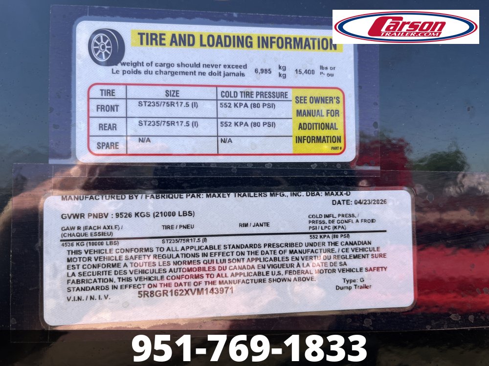 83x16 Maxx-D ROLL OFF TRAILER