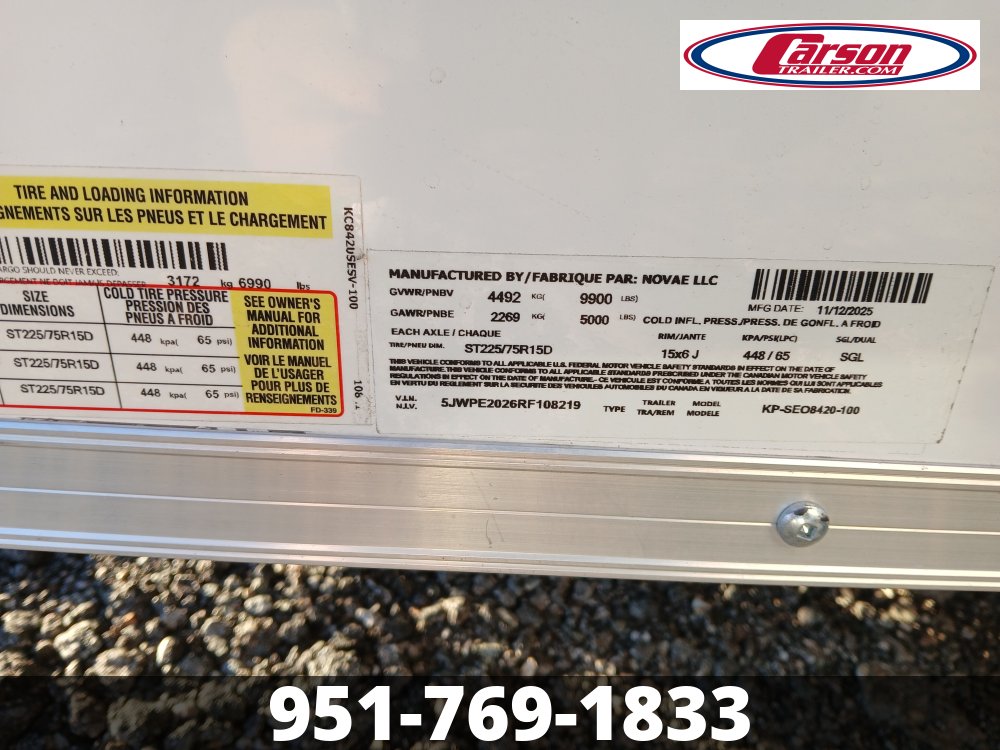 84x20 Pace American Enclosed Cargo