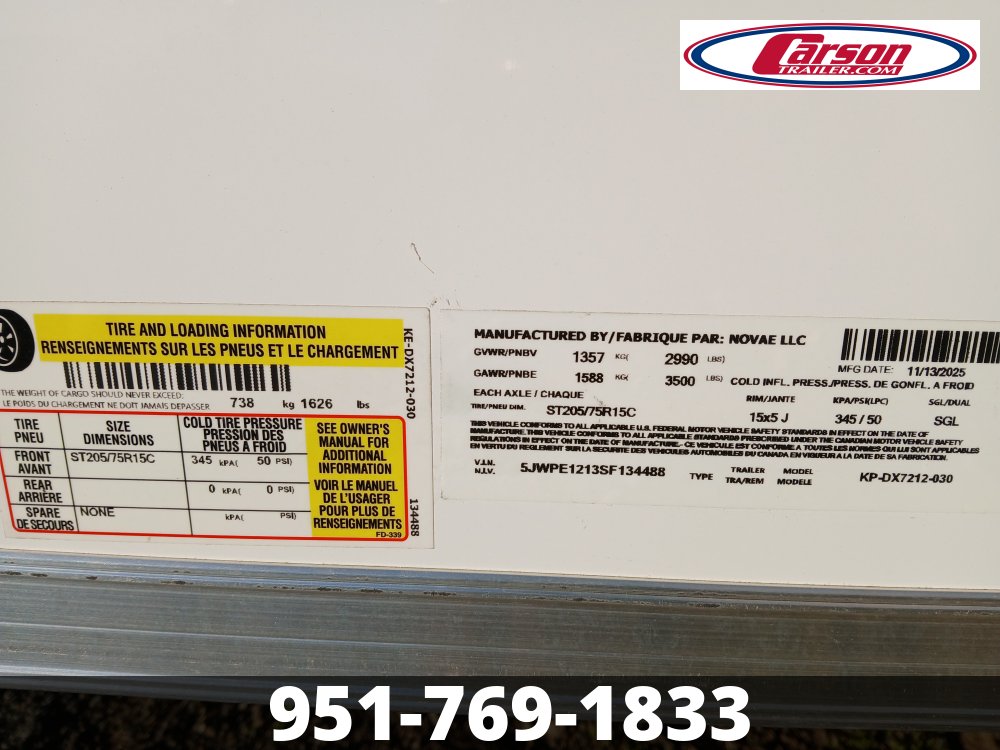 72x12 Pace American Enclosed Cargo