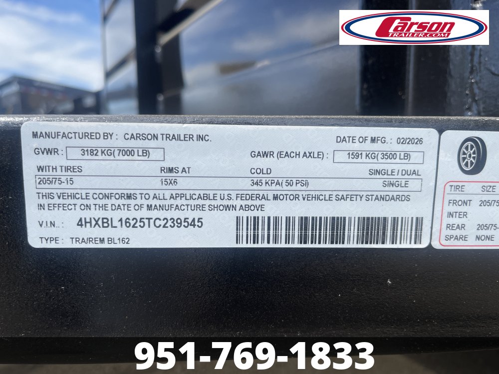 82x16 Carson Landscape Trailer