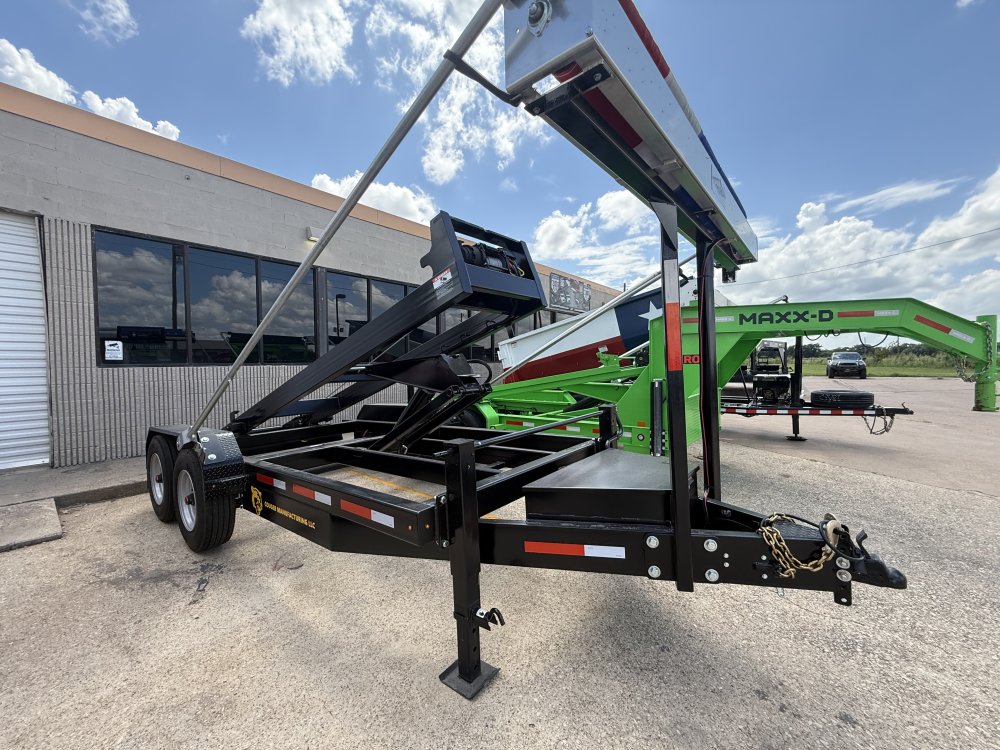 Couger Manufacturing 16K Bumper Pull Standard Rail Roll-Off Trailer