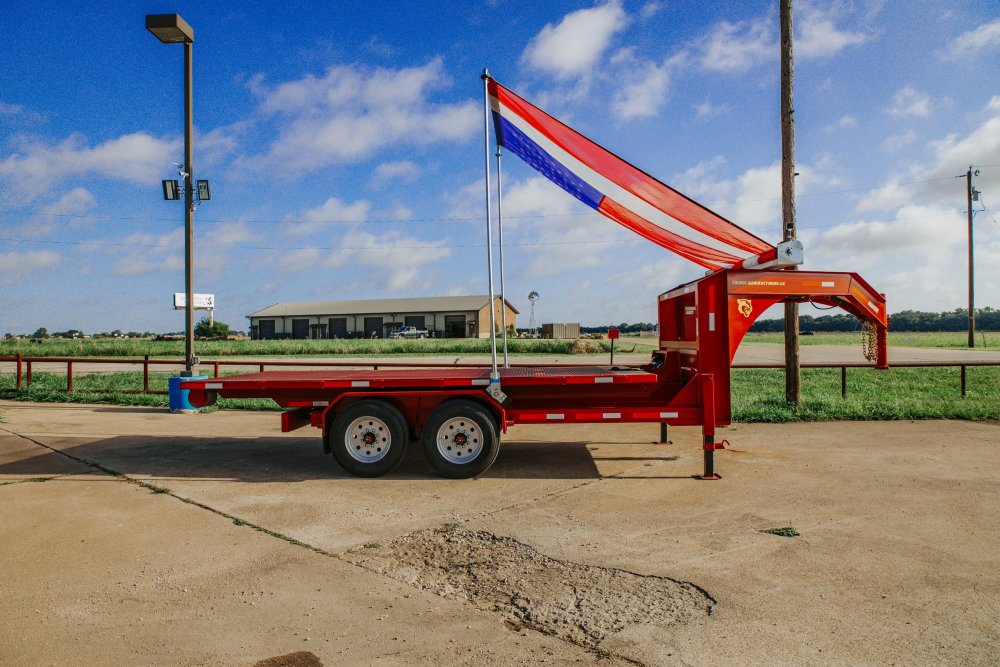 Couger Manufacturing 16K Gooseneck Standard Rail Roll-Off Trailer