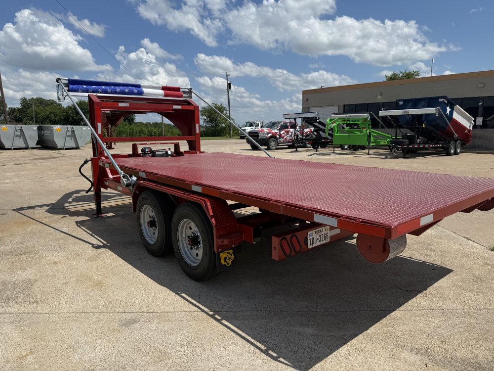 Couger Manufacturing 16K Gooseneck Standard Rail Roll-Off Trailer