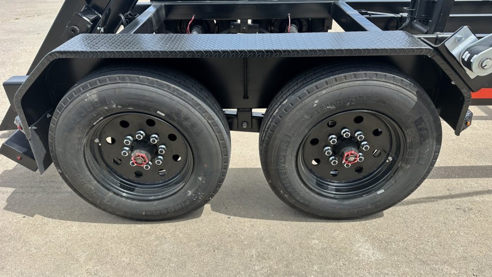 16FT 20K GVWR Gooseneck Roll-Off Trailer | Wireless Remote | Hydraulic Jacks | Auto Tarp