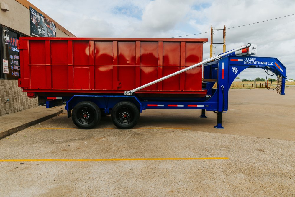 Couger 16' Gooseneck Roll-Off Trailer - 20K GVWR