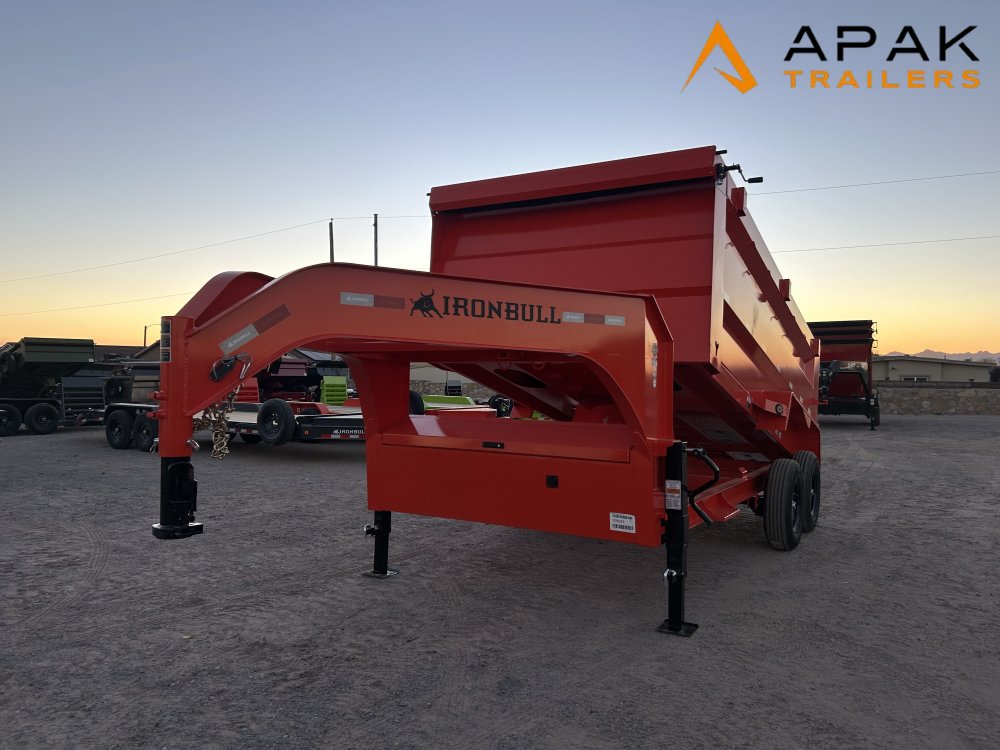 2026 Iron Bull 83x14 48" 14K Gooseneck Dump Trailer