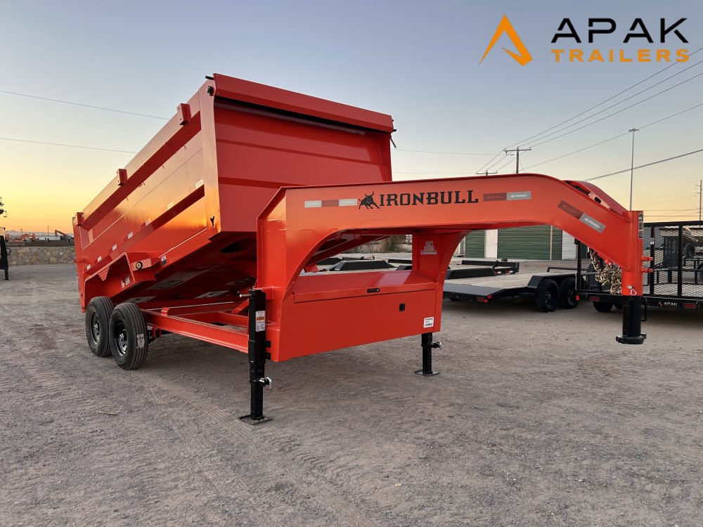 2026 Iron Bull 83x14 48" 14K Gooseneck Dump Trailer