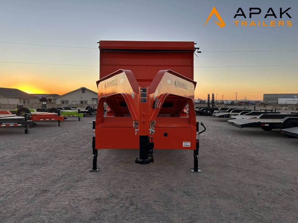 2026 Iron Bull 83x14 48" 14K Gooseneck Dump Trailer