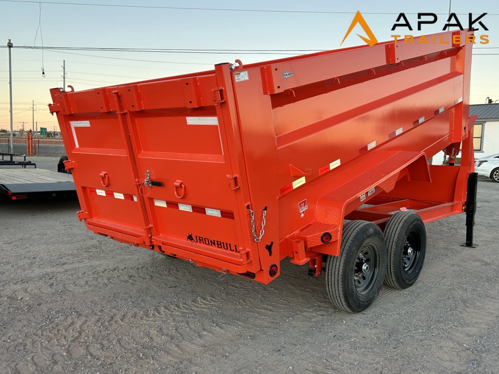 2026 Iron Bull 83x14 48" 14K Gooseneck Dump Trailer