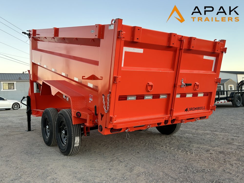 2026 Iron Bull 83x14 48" 14K Gooseneck Dump Trailer