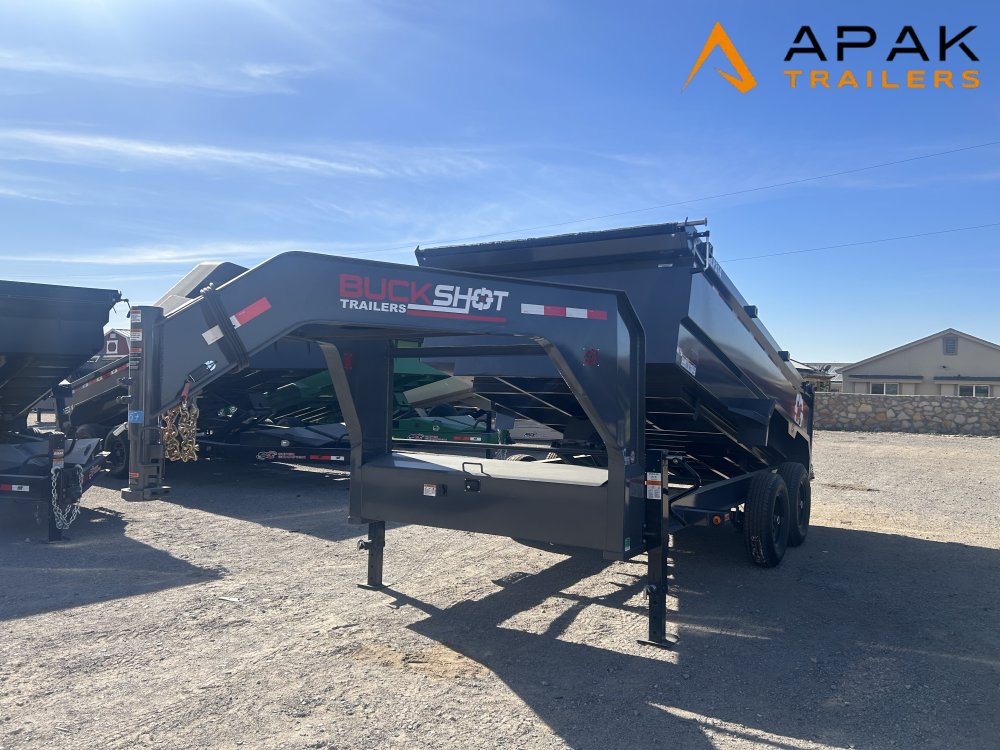 2026 Buckshot 7x14 14k Gooseneck Dump Trailer