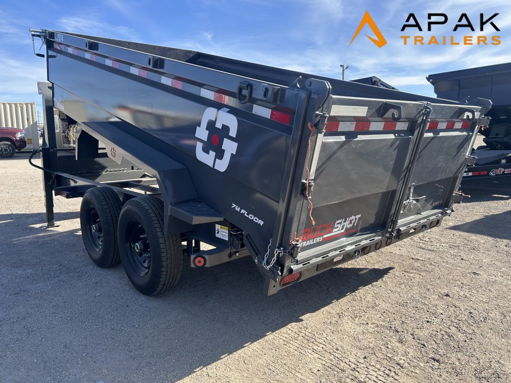 2026 Buckshot 7x14 14k Gooseneck Dump Trailer