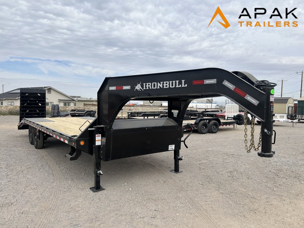 2026 Iron Bull FDG 102x25 14k Gooseneck Deckover Trailer