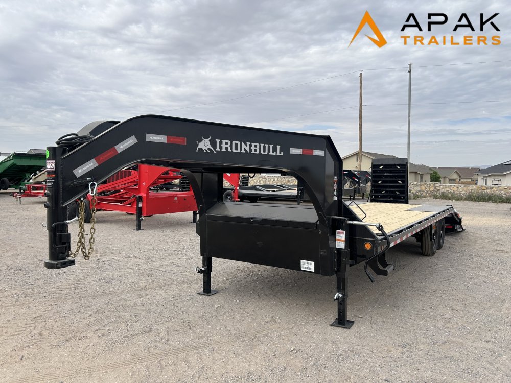 2026 Iron Bull FDG 102x25 14k Gooseneck Deckover Trailer