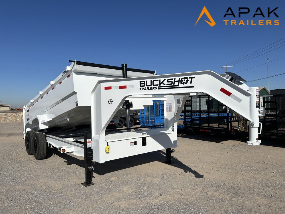 2027 Buckshot GTI 7x16 36" 14k Gooseneck Dump Trailer