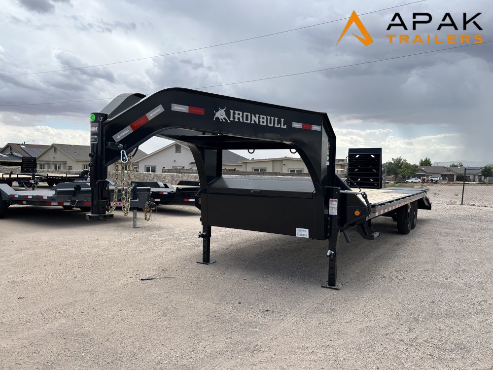2026 Iron Bull FDG 102x25 14k Gooseneck Deckover Trailer