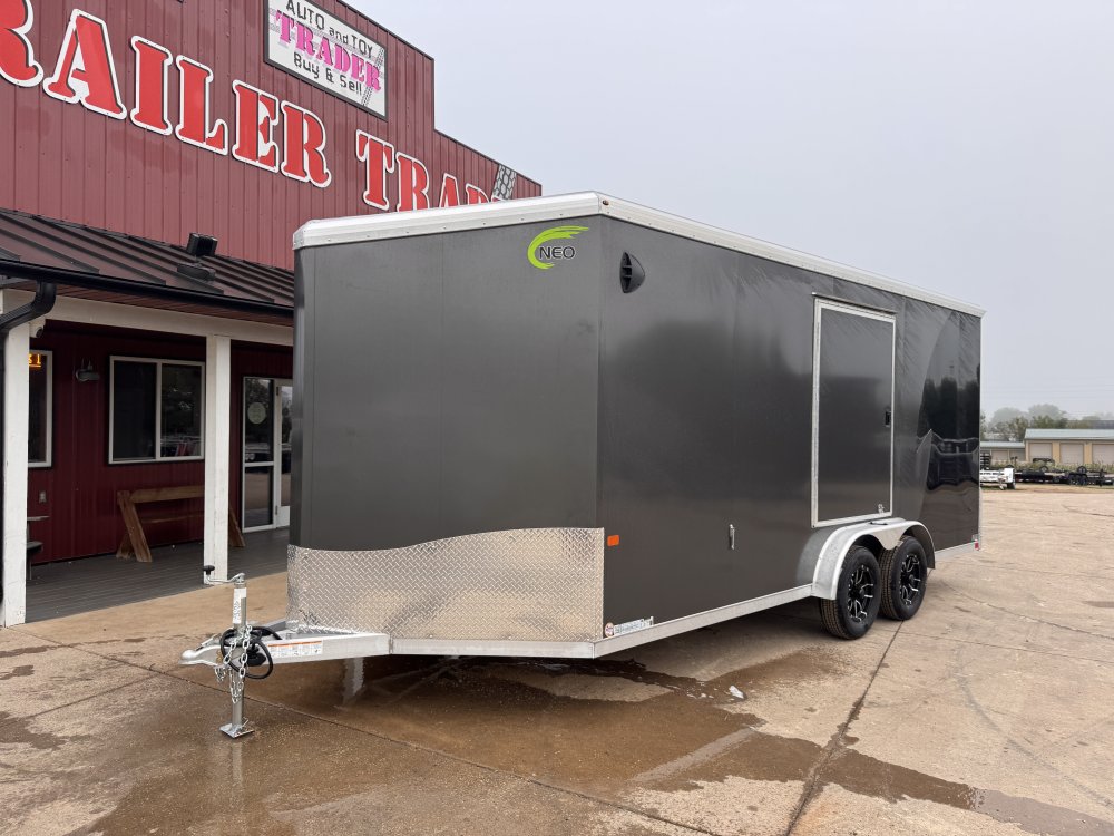 2026 NEO Trailers 7.5X18 Aluminum NAMR Cargo / Enclosed Trailer