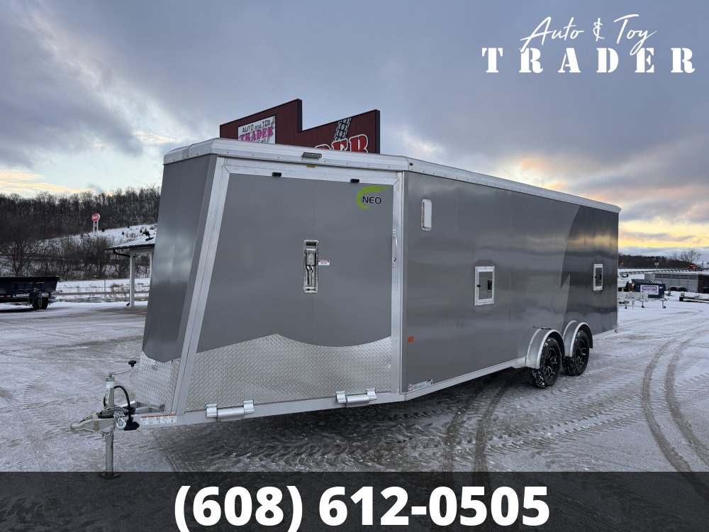 2026 NEO Trailers 7.5X25 Aluminum NASX Snowmobile Trailer