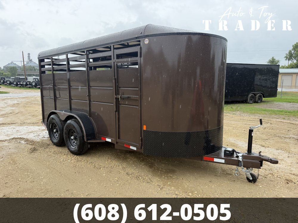 2026 Delta Manufacturing 6X16 Stock Trailer