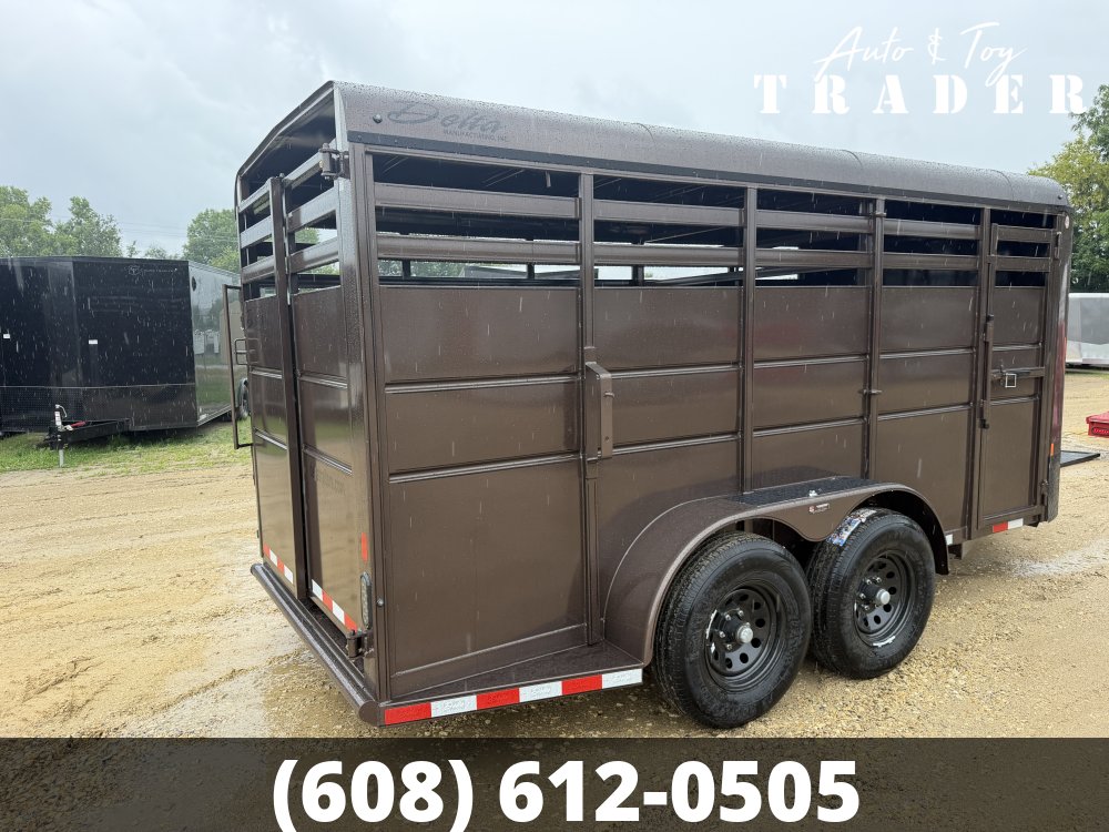 2026 Delta Manufacturing 6X16 Stock Trailer