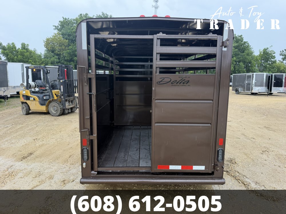 2026 Delta Manufacturing 6X16 Stock Trailer