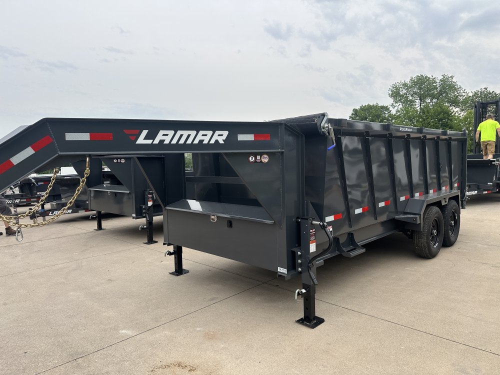 2025 Lamar Trailers 83X16 Gooseneck Dump Trailer