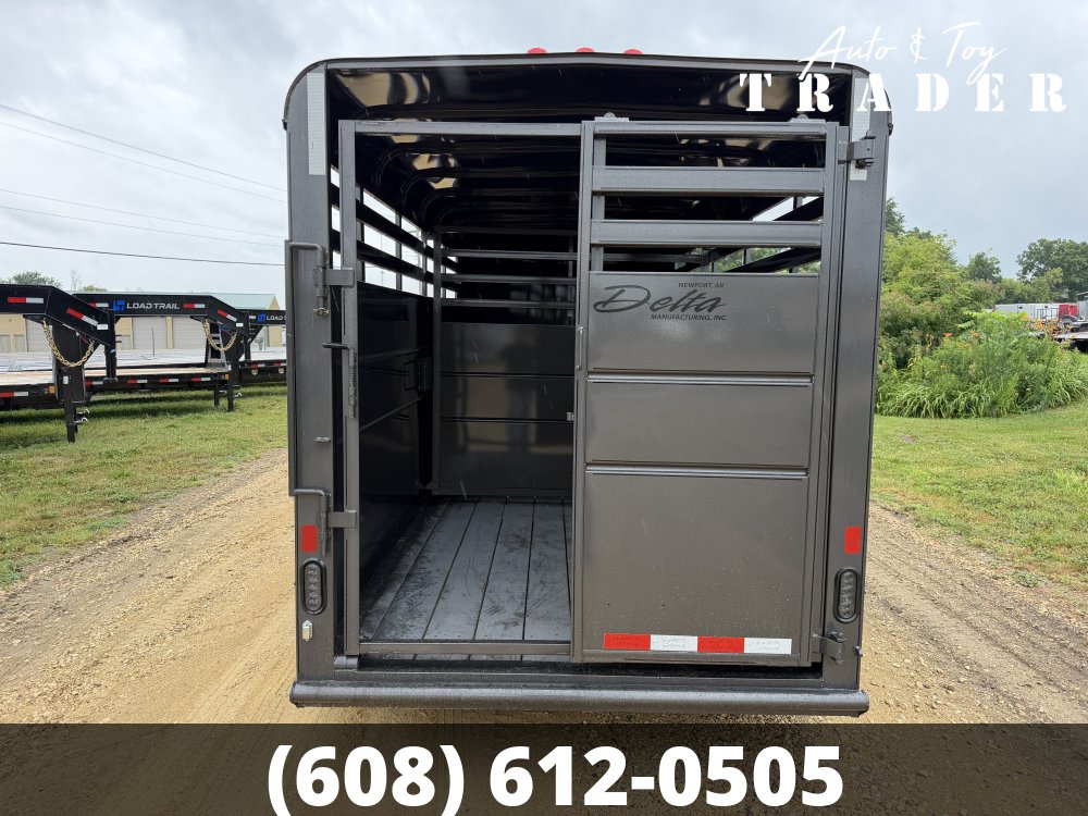 2026 Delta Manufacturing 6X16 Stock Trailer