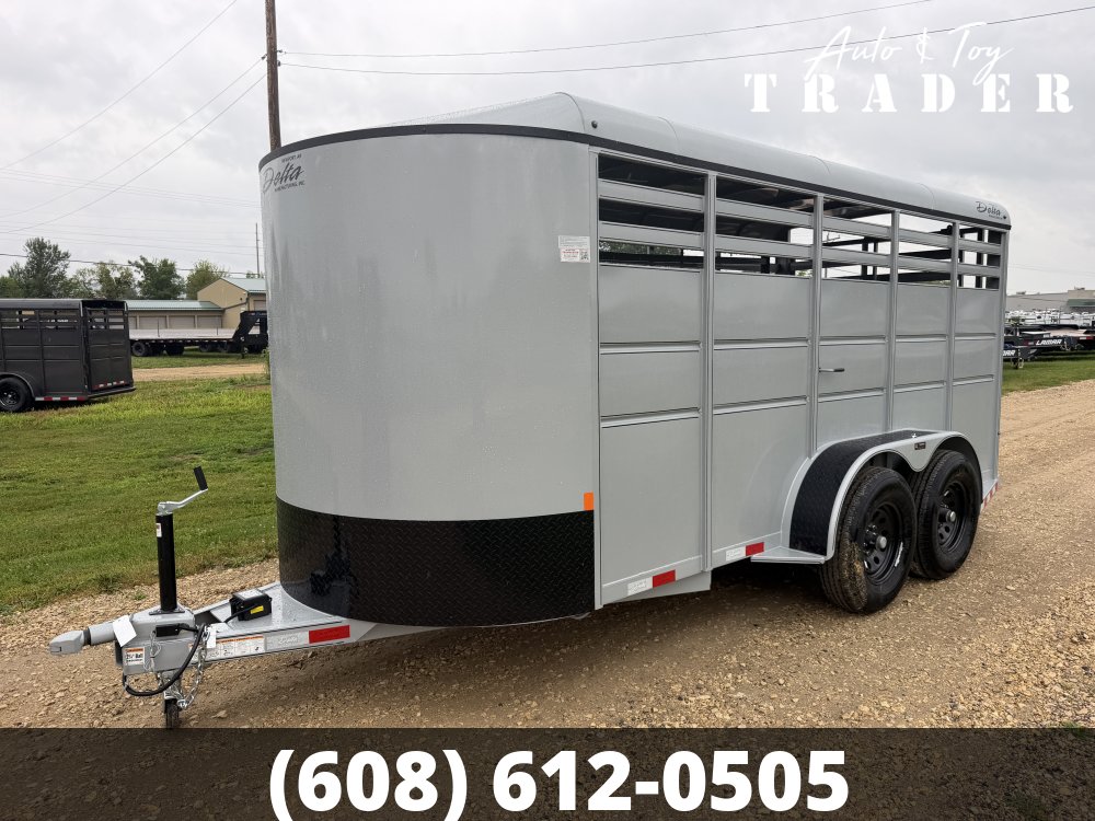 2026 Delta Manufacturing 6X16 Stock Trailer
