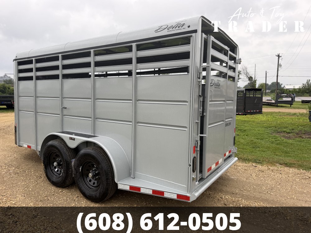 2026 Delta Manufacturing 6X16 Stock Trailer