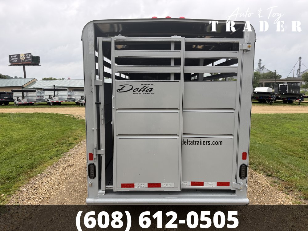 2026 Delta Manufacturing 6X16 Stock Trailer