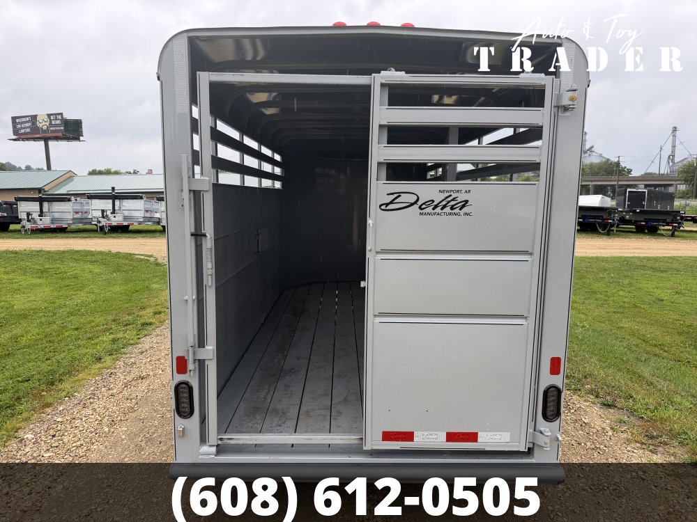 2026 Delta Manufacturing 6X16 Stock Trailer