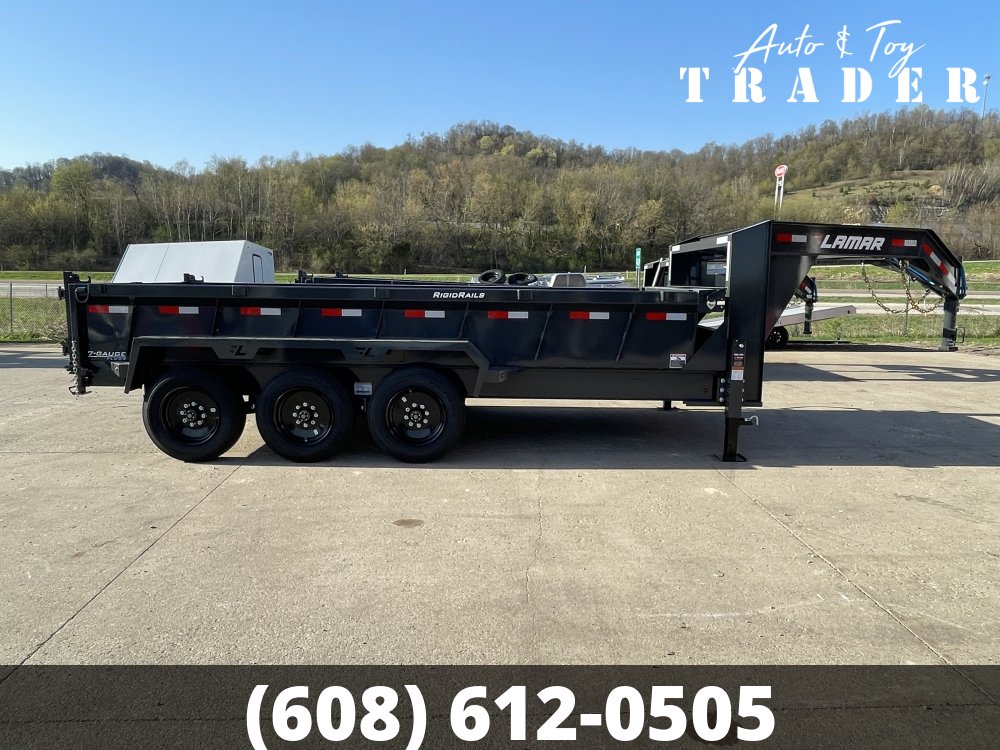 2026 Lamar Trailers 83X16 Gooseneck Dump Trailer