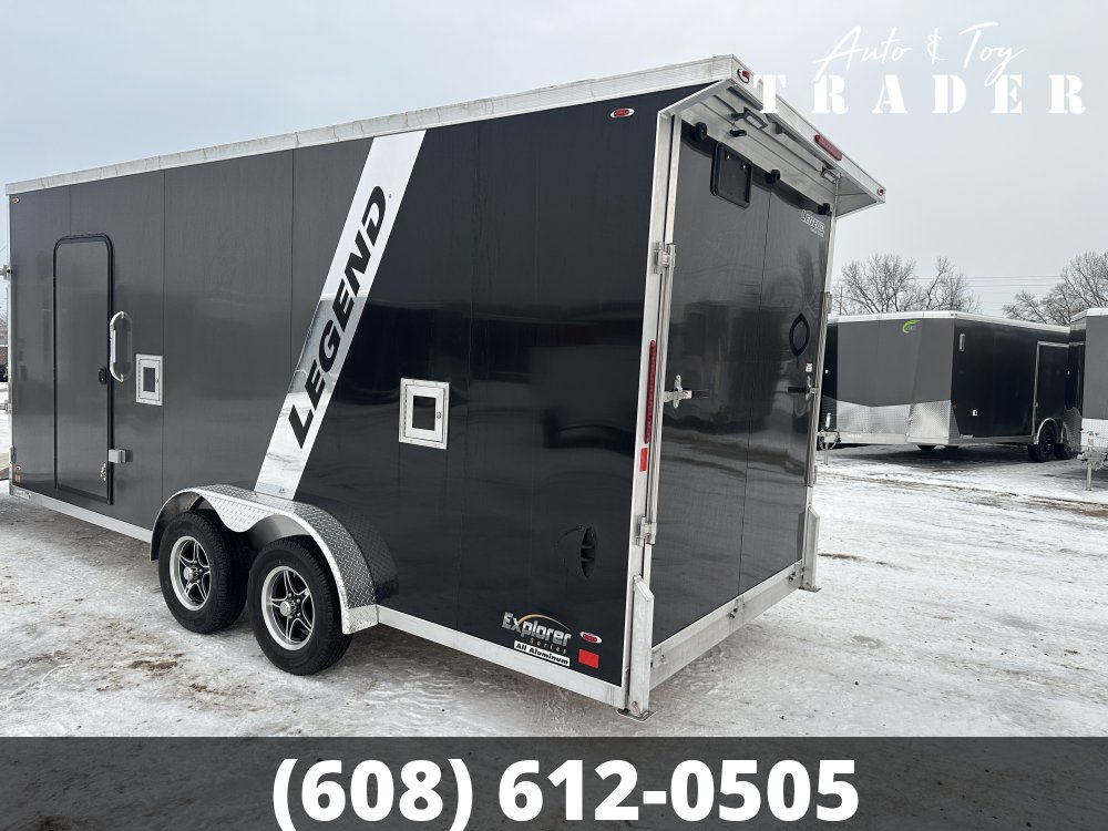 2026 Legend 7.5X23 Aluminum Explorer Snowmobile Trailer
