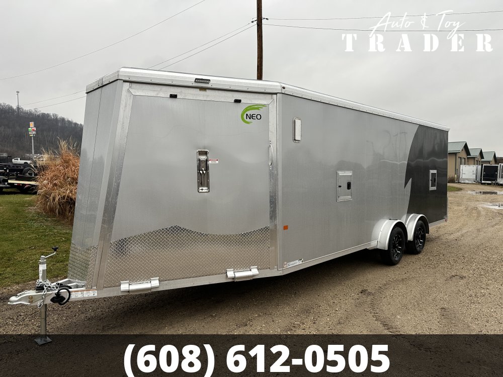 2026 NEO Trailers 7.5X25 Aluminum NASX Snowmobile Trailer